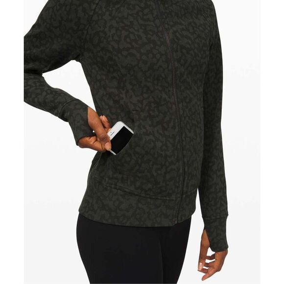 Lululemon Scuba Hoodie Light Cotton Fleece Formation Camo Evergreen Multi - Picture 14 of 15